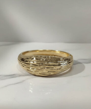 Rippled Gold Cuff