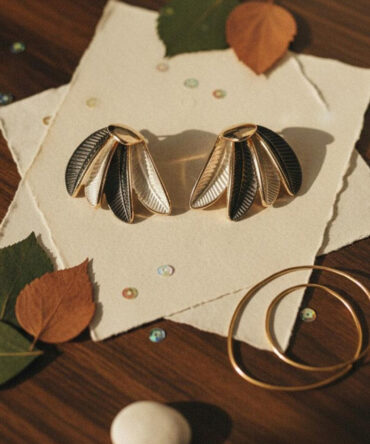 Shadow Leaf Studs
