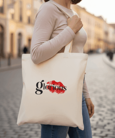 Glorious – Off White Cotton Tote Bag